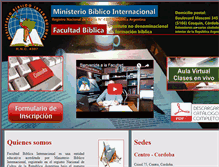 Tablet Screenshot of facultadbiblica.com